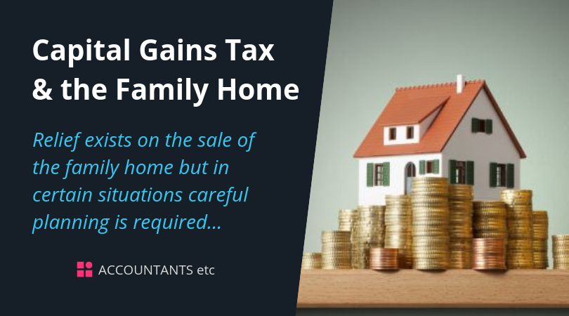 capital gains tax family home
