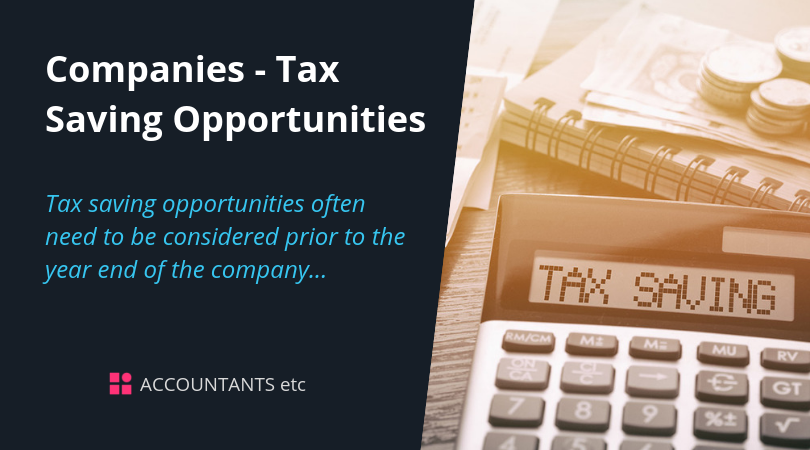 company tax saving opportunities